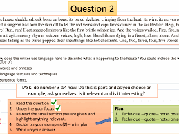 The best or most typical example. Aqa Language Paper 1 Section A Full Sow Ms Duckworth
