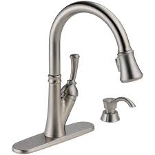 Furthermore, these items are equipped with convenient functions applied to modern technology, able to last for years and still look good as new. Delta Savile Stainless 1 Handle Handle Pull Down Kitchen Faucet Delta Kitchen Faucet Tall Kitchen Faucet Pull Out Kitchen Faucet
