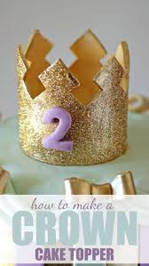 Rose Gold Happy Birthday Cake Topper Printable How To Make A Crown Cake Topper Tutorial And Free Printable Template Rose Bakes Cake Topper Tutorial Crown Cake Birthday Cake Toppers