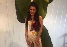 It is a gastronomical delight you don't want to miss. We Have Nasi Lemak Burger Malaysia Miss Universe Contestant Has Nasi Lemak Dress