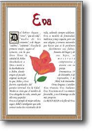 Nombre Eva Lamina Descargable En Formato Pdf Con Impresiones Ilimitadas Heraldicafamiliar Com