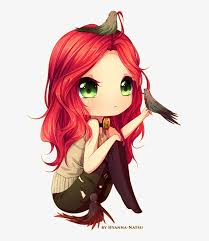 How to make eyes look unique. Sketch Chibi Commission For Lindyrex After Having Some Anime Girl Red Hair Green Eyes Png Image Transparent Png Free Download On Seekpng