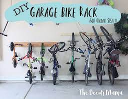 Diy Garage Bike Rack For Under 15 The Decor Mama Garage Organization Bikes Kids Bike Storage Garage Bike Rack Garage