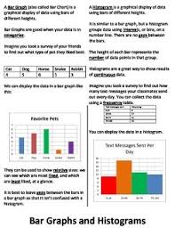 Bar Graph And Histogram Foldable Bar Graphs Math Lesson