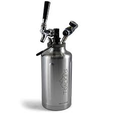 The bottle of the ukeg twist is made from heavy duty stainless steel with a tough powder coated exterior, so it should handle the dishwasher just fine. Trailkeg Half Gallon Package Stainless Steel Growler For Beer Vacuum Insulated Double Wall Design Chrome Tap And Dual Stage Co2 Regulator Keeps Drinks Perfectly Cold And Carbonated Buy
