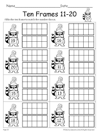Winter Ten Frames 11 20 Distance Learning Kindergarten Math First Grade Math Math Centers