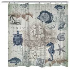 Maybe you would like to learn more about one of these? Seaside Postcard Shower Curtain Beach Style Shower Curtains By Laural Home Houzz