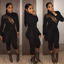 All Black Affair Lme Jumpsuit T W Collection Makeup Lipsticker Hair Kfive Hair Day Party Outfits All Black Outfit For Party Fashion