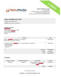 Contoh Invoice Pembayaran Inspirasi Menulis Desain Cv Surat