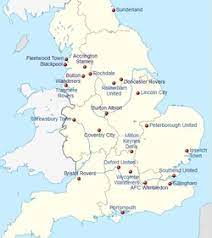 Interactive map of all english premier and football league teams. League One Stadium And Team Guides Statistics English Leagues Football Stadiums Co Uk