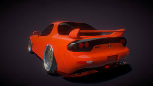 Mazda rx7, legendary rotary engine sports car. Mazda Rx 7 Download Free 3d Model By Danok98 Danok98 D9f736f