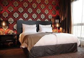 This simple but effective solution allows you to maintain the visual size of the bedroom a monochromatic bedroom with a printed wallpaper wall that adds pattern to the space. Pvc Vertical Wallpaper For Bedroom Size 57 Sq Ft For Normal Rs 1000 Roll S Id 3424073791