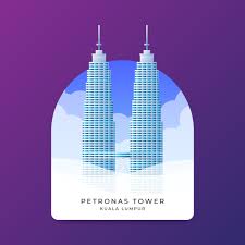 Menara petronas, or menara berkembar petronas), are twin skyscrapers in kuala lumpur, malaysia. Petronas Towers Landmark Kreative Hintergrundvorlage 344419 Vektor Kunst Bei Vecteezy