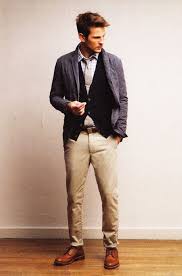 Black Blazer Khaki Pants Brown Shoes Great Idea Got The Pants Need The Shoes Mens Outfits Men Casual Khaki Pants Men