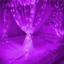 Purple Led Curtain Lights Neon Bedroom Dreamy Room Neon Room
