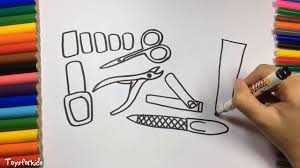 38+ nail polish coloring pages for printing and coloring. How To Draw Set For Nail Polish Coloring Pages Manicure Tool For Girls Art Colors For Kids Youtube