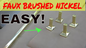 How to add a pop of color to an inexpensive brass candlestick. Faux Brushed Satin Nickel With Spray Paint Youtube