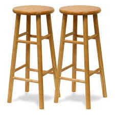 Winsome Wood 30 Inch Natural Bar Stool Set Of Two 81780 Bellacor