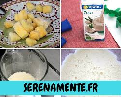 Glaces et sorbets crus sans sorbetière, sans produit laitier. Recette Glace Healthy A L Ananas Ou Ma Pina Colada Glacee Sans Alcool