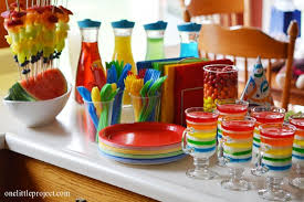 I would like some help with my rainbow themed 50th birthday party. Rainbow First Birthday Party Photos