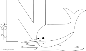 You can print the coloring page directly in your browser or download the pdf and then print it. Letter N Coloring Pages Coloringall