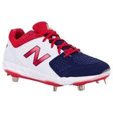 Leave it all on the field with new balance's collection of men's baseball shoes. New Balance Fresh Foam Velo V1 Women S Low Metal Fastpitch Softball Cleats Red White Blue