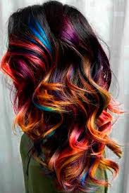 Highlighted Hair Is Really Glamorous Whether It Is Ombre Sombre Or Balayage We Have Collected Ideas Of Bru Hair Styles Unicorn Hair Color Multi Colored Hair
