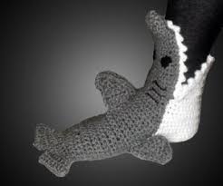 15 Crochet Shark Slippers The Funky Stitch