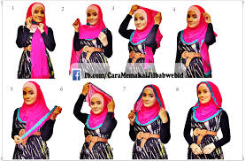 Hasil gambar untuk cara memakaikan hijab