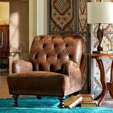 Chas Armchair Tapestry Armchair Overstuffed Chairs Faux Leather Chair