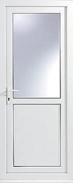 It allows light via the enclosed location with. 2 Panel Frosted Glazed White Upvc Rh External Back Door Set H 2055mm W 920mm Diy At B Q