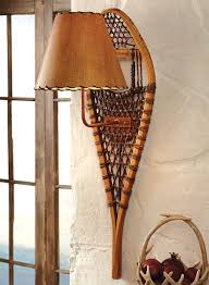 Snowshoe Wall Lamp Ski Lodge Decor Lodge Decor Black Forest Decor