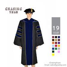 Customized Doctorate Phd Graduation Gown Cap And Hood Buy Phd Graduation Gown Doctorate Graduation Gown Customized Graduation Gown Product On Alibaba Com