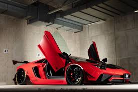 This Unique Look Has An Aggressive Sound Lb Works Lamborghini Aventador Limited Edition No 8 X Fiexhaust Lamborghini Aventador Liberty Walk Cars Lamborghini