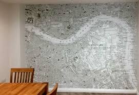 Custom Printed Historic Ordnance Survey Map Wallpaper