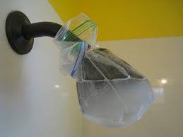 Showerhead Cleaner 1 3 Cup Baking Soda 1 Cup White Vinegar 1 Plastic Bag 1 Large Bag Twisty Tie Shower Head Cleaner Cleaning Hacks Cleaning Household