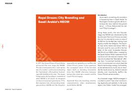 PDF) Royal Dream: City Branding and Saudi Arabia's NEOM
