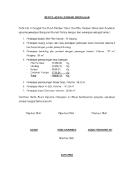 Demikian surat lamaran ini saya buat, besar harapan saya untuk dapat bekerja di tempat yang bapak/ibu pimpin. 47 Contoh Surat Berita Acara Lapangan Pics Contohsurat Lif Co Id