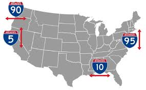 This infographic simplifies the eisenhower interstate system and clearly d. The Complex History Of The U S Interstate Highway System