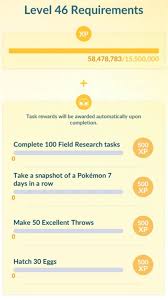 It is an unconfirmed level. Pokemon Go Guide Level 41 Bis 50 Ep Aufgaben Belohnungen