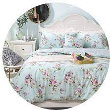 Some of my favorite twin extra long bedding sets available at dormsmart.com! Amazon Com Fadfay Dorm Bedding 5 Pcs Bed In A Bag Set Twin Xl Target Shabby Bedding Blue Green Hydrangea Floral 100 Cotton Hypoallergenic Twin Xl 5 Pieces For College Room Kitchen Dining