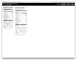 Free editable nutritional facts template : Qtzptfq7j7wc9m