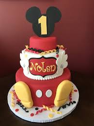 1 Year Old Boy Design 1st Birthday Cake For Baby Boy Mickey Mouse Mickey Mouse First Birthday Cake Mickey Mouse Birthday Cake Mickey First Birthday Mickey Cakes