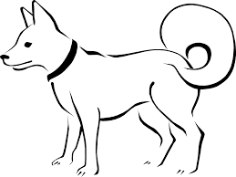 Line Drawing Of Animals Google Search Dog Coloring Book Dog Sketch Animals Black And White
