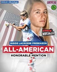𝙋𝙍𝙀𝙎𝙀𝘼𝙎𝙊𝙉 𝘼𝙇𝙇-🇺🇸 @emma.vinall is #AULAX's first ever  @insidelacrosse Preseason All-American 👏👏 📰 AUEagles.com @ilwomen  #AUEagles 🦅🥍