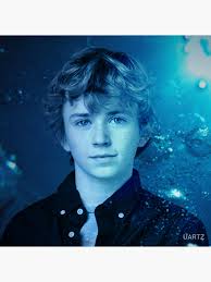 walker scobell blue Deep Blue Dazzle Sticker