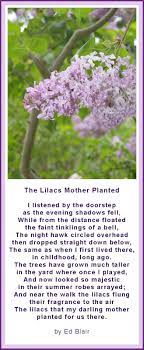 The Lilacs My Mother Planted Poem Mother Plant Plants Lilac