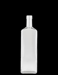 Rectangular glass bottles perfect for liqueurs and distillates. Bar Top Rectangular Flint Bottle 750 Ml United Bottles