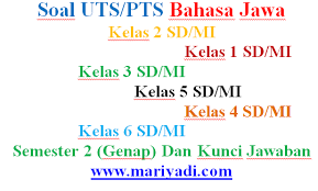 Maybe you would like to learn more about one of these? Soal Uts Bahasa Jawa Kelas 3 Sd Mi Semester 2 Genap Dan Kunci Jawaban Mariyadi Com