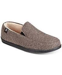 Isotoner Mens Moccasin Slippers With Memory Foam Low Carb